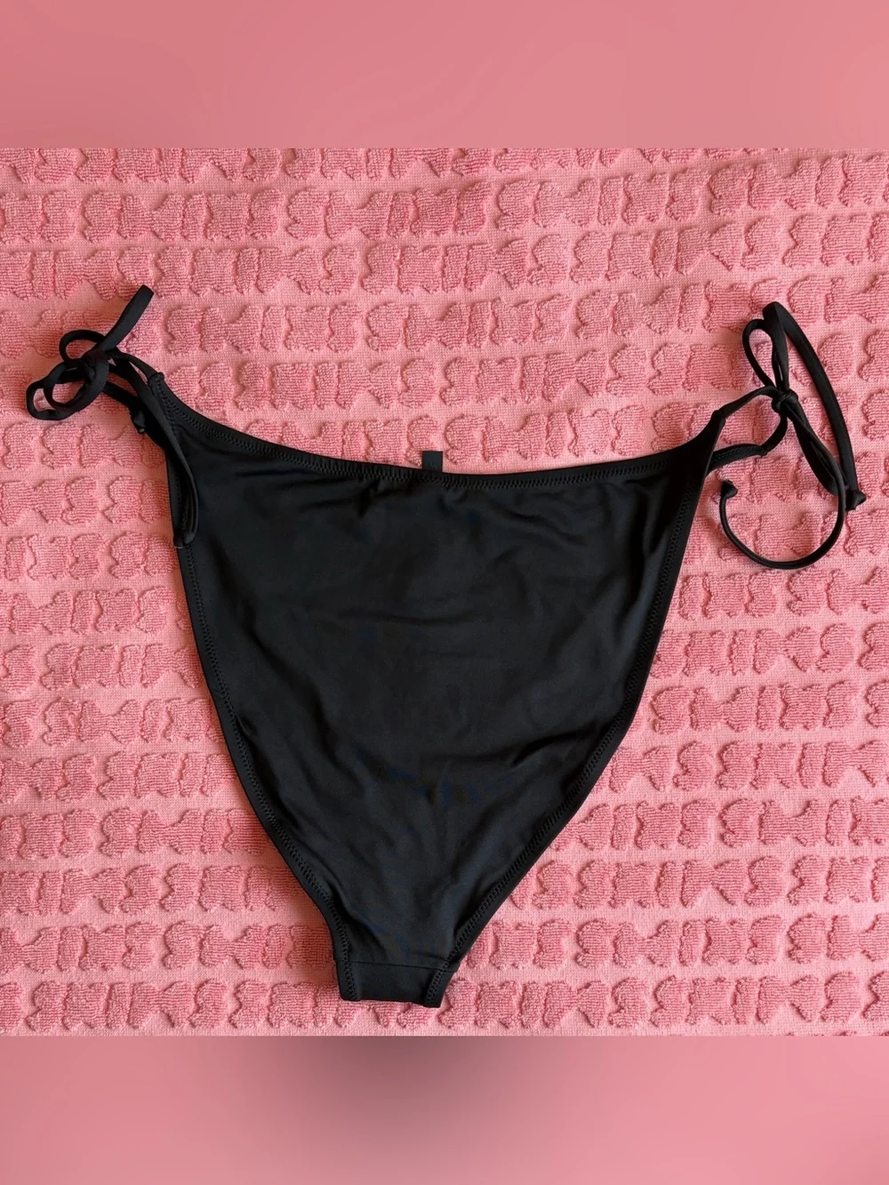 SKIMS Recycled Swim Dippy Tie Bikini Bottom | Onyx | 2X | NWT 🏷️